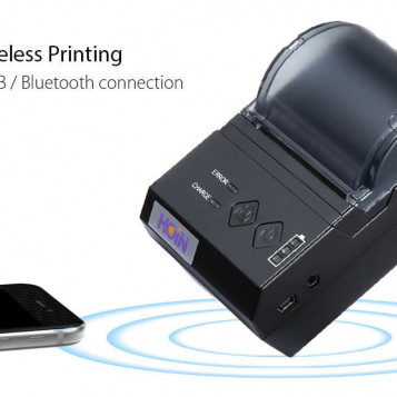 HOIN HOP-E200 Mini 58mm przenośny Bluetooth bezprzewodowe drukowanie drukarka pokwitowań termiczna maszyna do Android IOS
