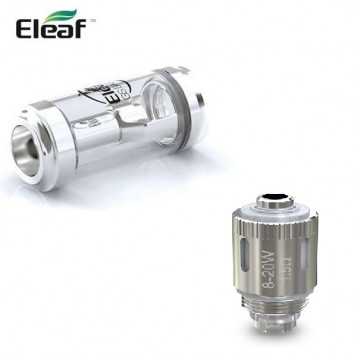 Atomizer clearomizer Eleaf GSBASAL z 2 grzałkami srebrny