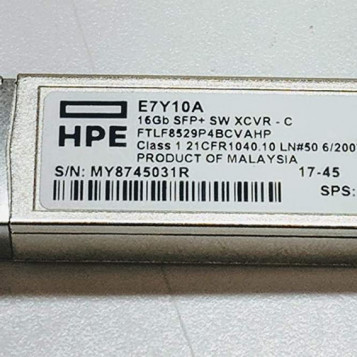 Moduły światłowodowe HPE E7Y10A 16Gb SFP+ SW 1-pack C Temp XCVR