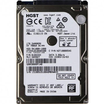 Dysk wewnętrzny HDD HGST Travelstar 1TB 2,5' SATA III