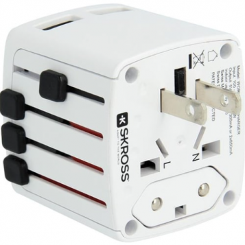 Uniwersalny adapter podróżny EU/USA/Australia/Chiny SKROSS Hama