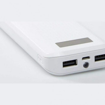 Powerbank Remax proda 20000mah 2 porty USB LED biały