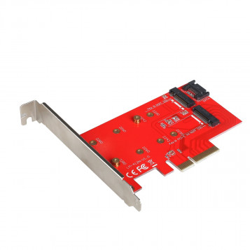 Wewnętrzna karta adapter PCI-E 1 złącze dysku M.2 SATA PCE2M2