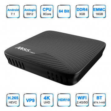 Odtwarzacz multimedialny tuner TV box Mecool M8S Pro 3GB/32GB Android 7.1 4K