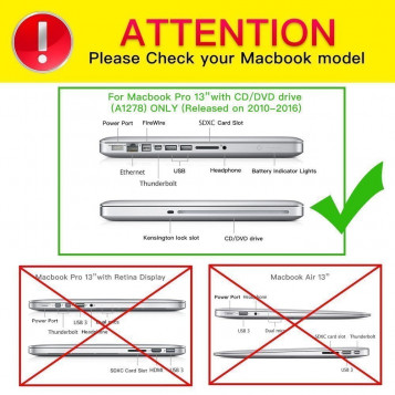 Etui Macbook pro 13'' obudowa hard case kolor turkusowy
