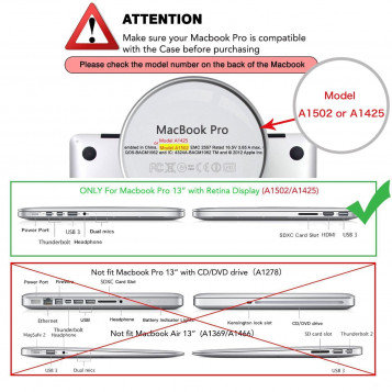 Etui Macbook pro Retina 13'' obudowa hard case kolor czarny