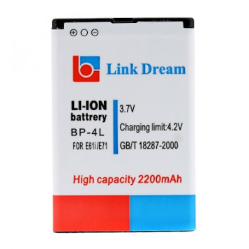 Akumulator litowo-jonowy Link Dream BP-4L 3.7V 2200mAh dla Nokia E61i E71 E72 N90i N810