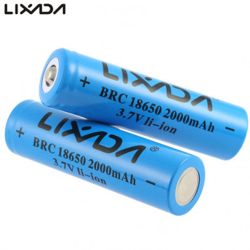 Akumulator bateria litowo-jonowa Lixada BRC 18650 2000mAh 3.7V 2 sztuki
