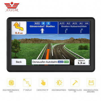 Nawigacja samochodowa Anstar 7'' GPS FM Bluetooth