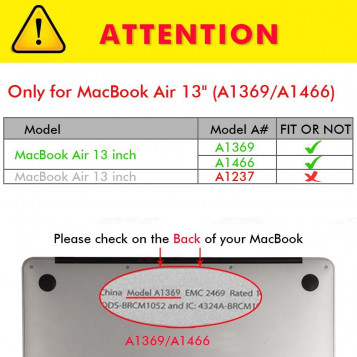 Etui Macbook AIR 13'' obudowa hard case kolor tęczowy