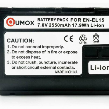 Bateria akumulator do aparatu Nikon Qumox EN-EL15 2550mAh 7V