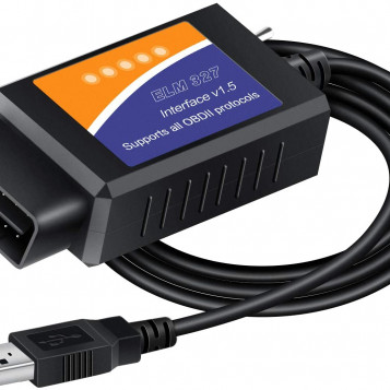 Skaner interfejs diagnostyczny ELM 327 złącze OBD 2 USB