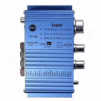Wzmacniacz samochodowy Lvpin LP-A6 Mini 2CH Hi-Fi DVD