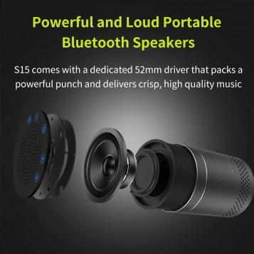 Przenośny bezprzewodowy głośnik dotykowy Bluetooth Zealot S15
