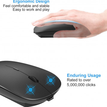 Mysz bezprzewodowa przenośna optyczna iDudu Slim USB