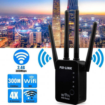 Wzmacniacz sygnału WiFi Pix-Link LV-WR16 300Mbps repeater