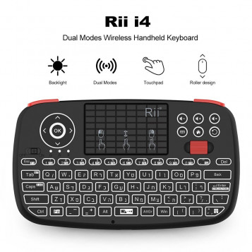 Mini bezprzewodowa klawiatura Rii RT726 Bluetooth 2.4Ghz TV