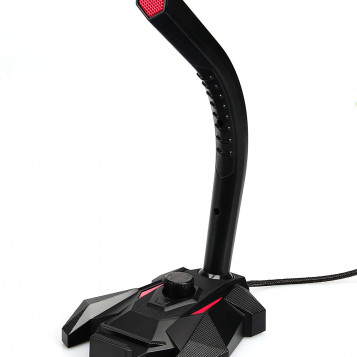 Mikrofon gamingowy do komputera AmazonBasics PBH czerwony