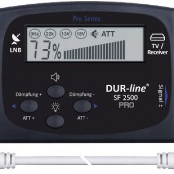 Dokładne cyfrowe urządzenie pomiarowe Satfinder DUR-line SF 2500 Pro