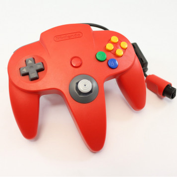 Pad do Nintendo 64 N64 kontroler pad USB PC czerwony