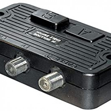 Ręczny przełącznik z przyciskami A i B 2-wejściowy kabel koncentryczny