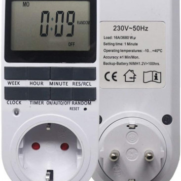 Elektroniczny cyfrowy wyłącznik czasowy timer programowalny TS-839EU