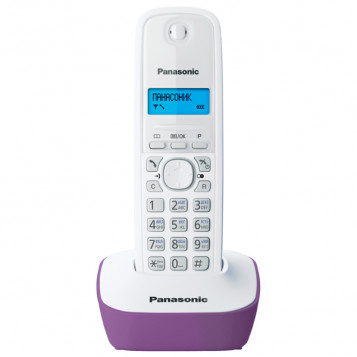 Bezprzewodowy telefon stacjonarny Panasonic KX-TGA161EX biało-fioletowy