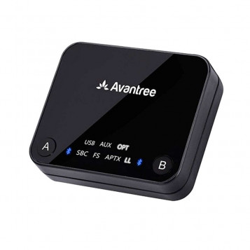 Bezprzewodowy adapter audio nadajnik Avantree Audikast BT 5.0 TV PC aptX