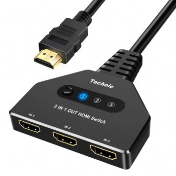 Przełącznik rozdzielacz HDMI 3w1 Techole 4K 3-porty