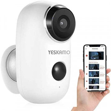 Bezprzewodowa kamera CCTV YESKAMO A3 zasilana baterią 1080P.