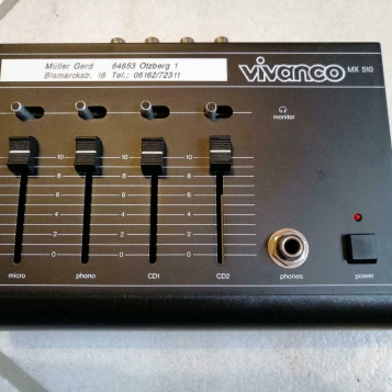 Analogowy mikser 4-kanałowy Vivanco MX 510