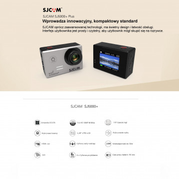 Kamera sportowa SJCAM SJ5000 PLUS LCD 1,54' 2K