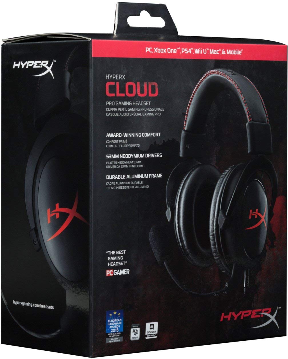 Słuchawki przewodowe HyperX Cloud Pro Gaming Czerwone