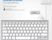 Klawiatura bezprzewodowa FENIFOX Bluetooth AZERTY – zdjęcie 3
