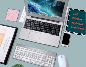 Klawiatura bezprzewodowa Sanhoton 2.4G Ultra QWERTZ – zdjęcie 2