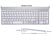 Klawiatura bezprzewodowa Sanhoton 2.4G Ultra QWERTZ – zdjęcie 3