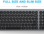 Leadsail KF002 klawiatura bezprzewodowa PC QWERTZ – zdjęcie 3