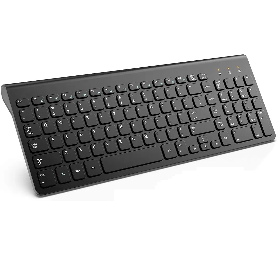 Klawiatura bezprzewodowa KG9006 2.4G QWERTZ czarna