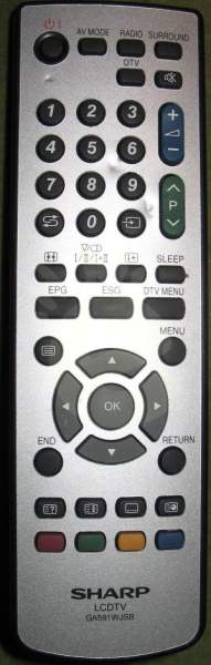 Oryginalny pilot do TV Sharp GA591WJSB GA591WJSA