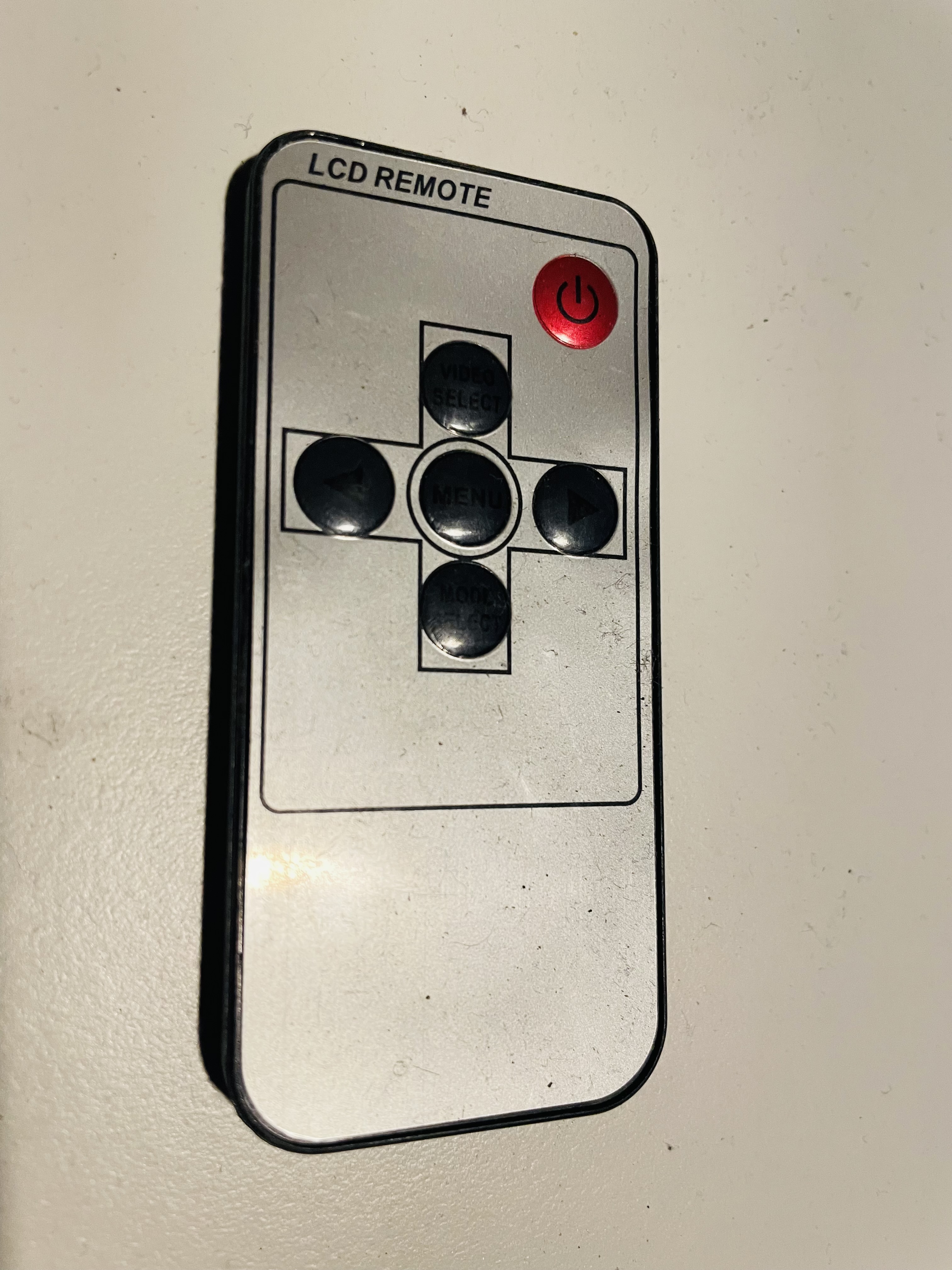 Pilot do sterowania LCD remote control szary