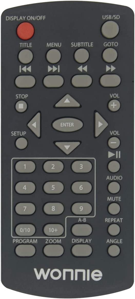 Oryginalny pilot do odtwarzacza Dual DVD WONNIE