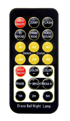 Pilot do sterowania kuli Disco Ball LED RGB
