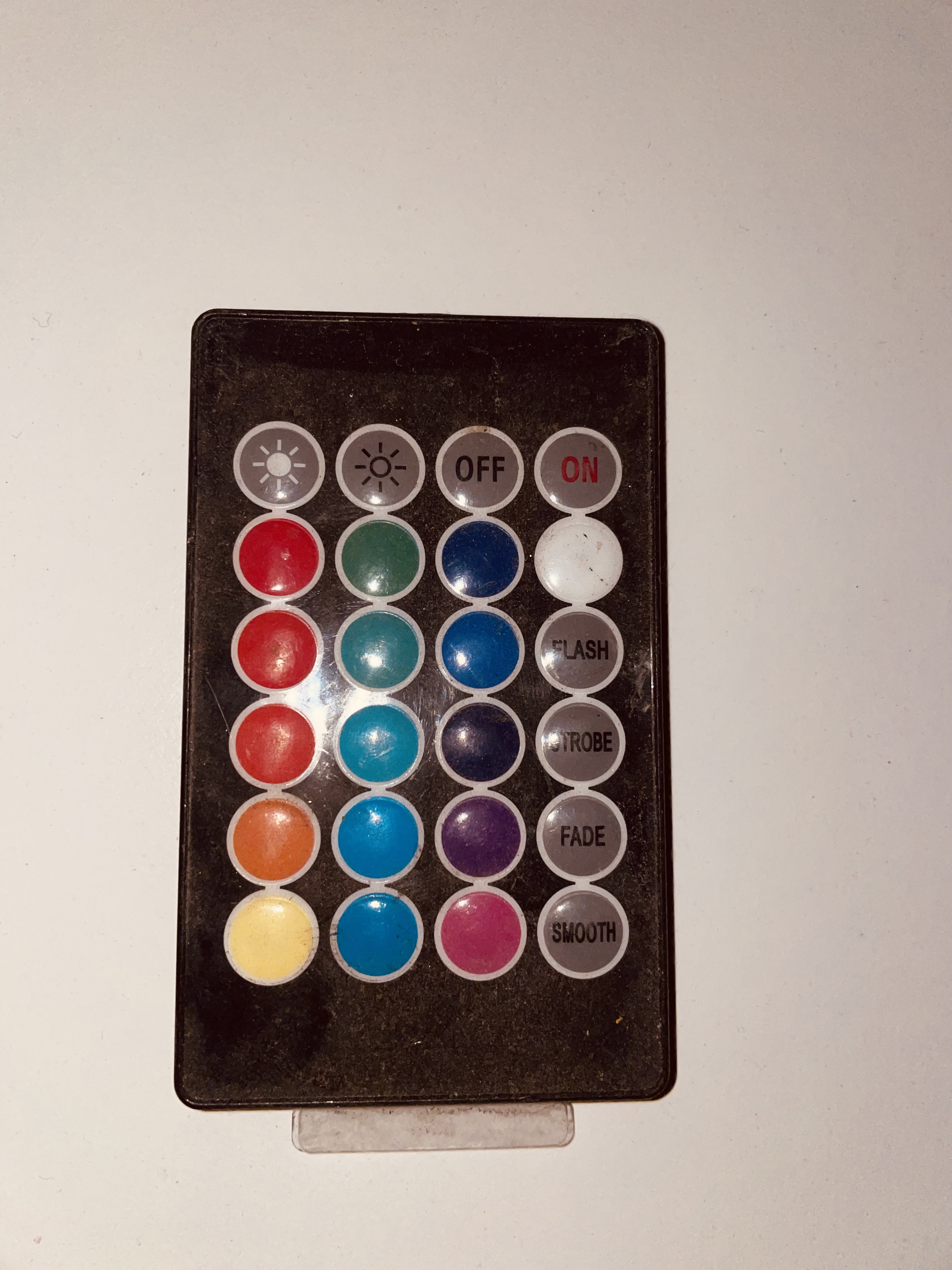 Pilot do sterowania taśmą RGB LED czarny