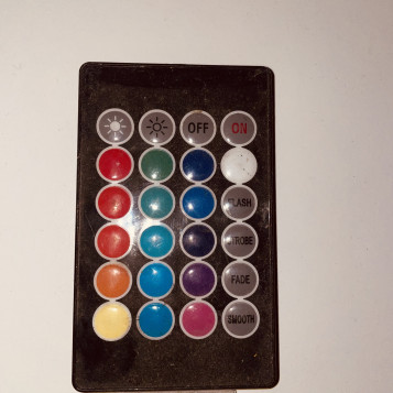 Pilot do sterowania taśmą RGB LED czarny