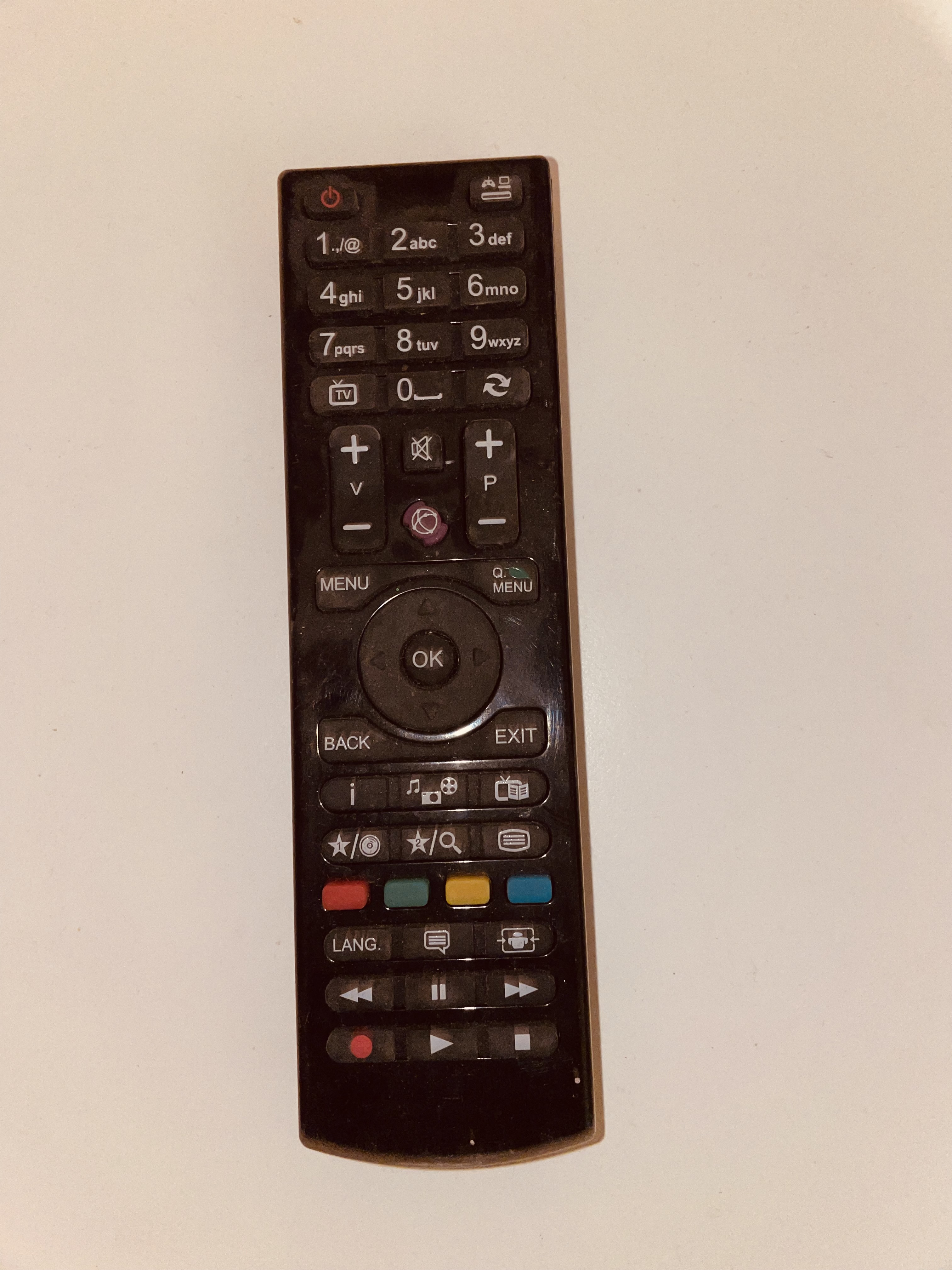 Pilot do sterowania telewizorem SmartTV