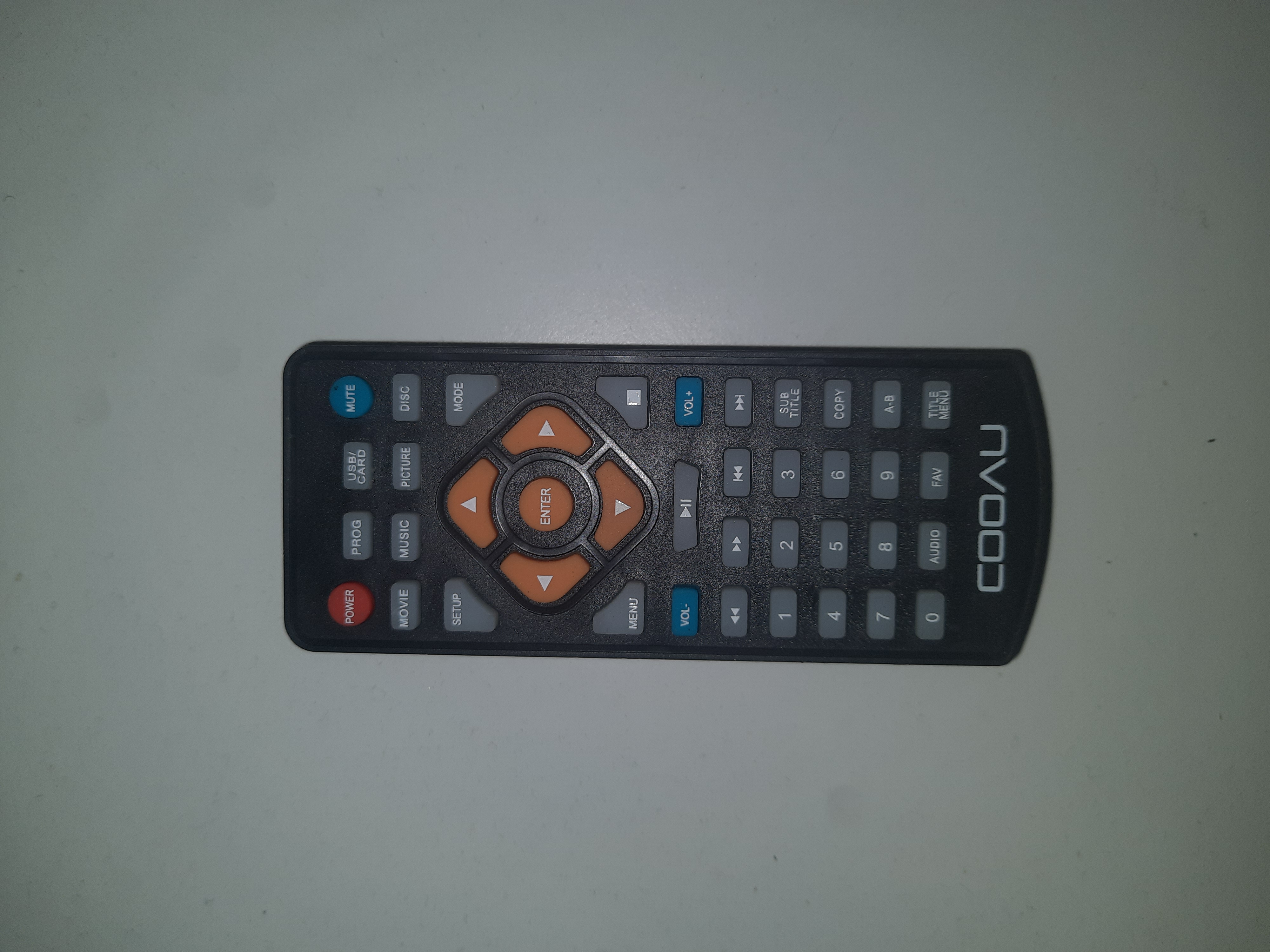 Oryginalny pilot do przenośnego odtwarzacza DVD COOAU Cu-121