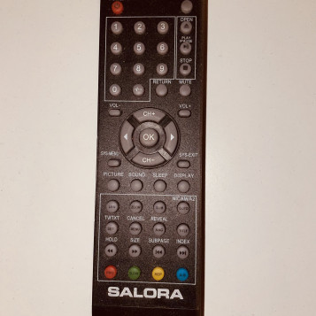 Oryginalny pilot do telewizorów marki Salora czarny