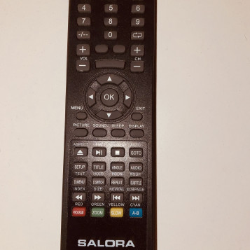 Oryginalny pilot marki Salora do telewizorów czarny