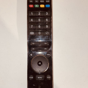 Czarny pilot do telewizora TV EPG SCREEN
