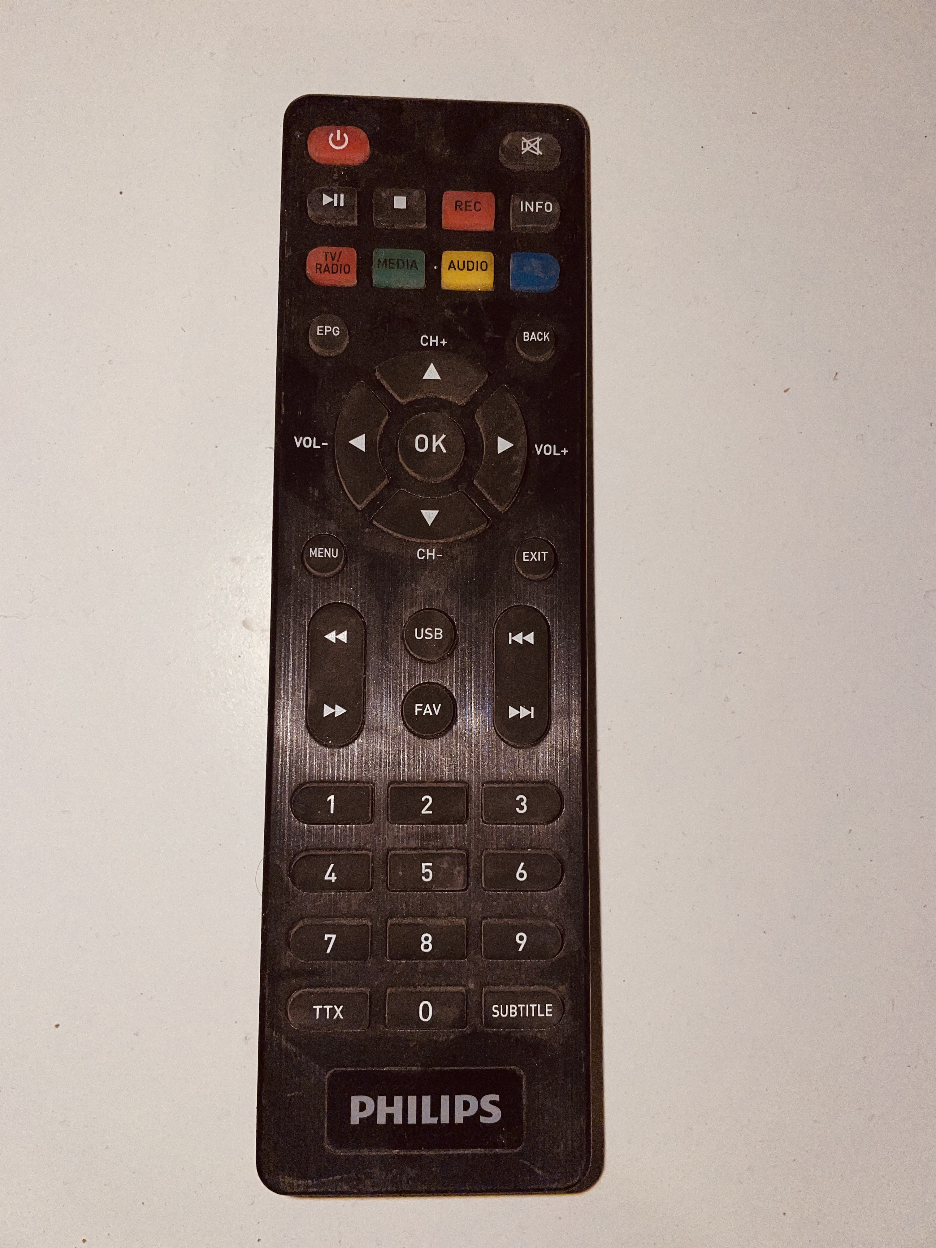 Pilot do włączania telewizora TV Philips